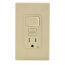 Self-test SmartlockPro Tamper Resistant GFCI Receptacle with Switch Combo, 15A, NEMA 5-15R - Ivory (125V)
