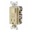Self-test SmartlockPro Tamper Resistant GFCI Receptacle with Switch Combo, 15A, NEMA 5-15R - Ivory (125V)