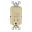 Self-test SmartlockPro Tamper Resistant GFCI Receptacle with Switch Combo, 15A, NEMA 5-15R - Ivory (125V)