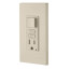 Self-test SmartlockPro Tamper Resistant GFCI Receptacle with Switch Combo, 15A, NEMA 5-15R - Light Almond (125V)