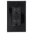 SmartlockPro Tamper-Resistant Self-Test GFCI Receptacle w/ Wall Plate, 2P, 15A, NEMA 5-15R - Black (125V)