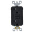 SmartlockPro Slim Tamper-Resistant Self-Test GFCI Receptacle w/ Wall Plate, 2P, 20A, NEMA 5-20R - Black (125V)