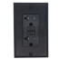 SmartlockPro Slim Tamper-Resistant Self-Test GFCI Receptacle w/ Wall Plate, 2P, 20A, NEMA 5-20R - Black (125V)