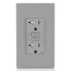 SmartlockPro Slim Tamper-Resistant Self-Test GFCI Receptacle w/ Wall Plate  - Gray (125V)