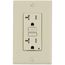 Self-test SmartlockPro Slim Tamper Resistant GFCI Receptacle, NEMA 5-20R - Light Almond (125V)