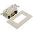 Self-test SmartlockPro Slim Tamper Resistant GFCI Receptacle, NEMA 5-20R - Light Almond (125V)