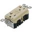 20A GFCI Weather-Resistant Outlet, Self Test, with LED Indicator Light - Ivory