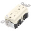 Self-test SmartlockPro Slim Tamper/Weather Resistant GFCI Receptacle, 15A, NEMA 5-15R - Light Almond (125V)