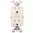 Self-test SmartlockPro Slim Tamper/Weather Resistant GFCI Receptacle, 15A, NEMA 5-15R - Light Almond (125V)