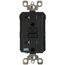 SmartlockPro Slim Tamper/Weather Resistant Self-Test GFCI Receptacle, NEMA 5-20R - Black (125V)