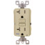 Self-test SmartlockPro Slim Tamper/Weather Resistant GFCI Receptacle, 20A, NEMA 5-20R - Ivory (125V)