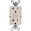 Self-test SmartlockPro Slim Tamper/Weather Resistant GFCI Receptacle, 20A, NEMA 5-20R - Light Almond (125V)