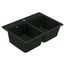 33" X 22" Granite Double Bowl Equal Dual Mount Sink, GGB3028B