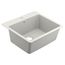 25" Wide X 9" Deep Granite Single Bowl Dual Mount Sink, GGW3019B