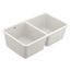 33" X 18.5" X 9.5" Granite Double Bowl Sink, Undermount, GGW4012B