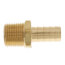 1/2" Hose Barb x 1/2" NPT Male Brass Pipe Adapter