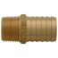 1" Hose Barb x 3/4" NPT Male Brass Pipe Adapter