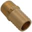 1" Hose Barb x 3/4" NPT Male Brass Pipe Adapter