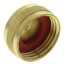 3/4" Brass Garden Hose Cap w/ Washer