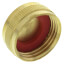 3/4" Brass Garden Hose Cap w/ Washer (Lead Free)