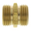3/4" Male Hose x 3/4" Male Hose (1/2" FIP Tap) Brass Garden Hose Adapter