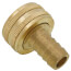 1/2" Hose Barb x 3/4" Female Hose Brass Garden Hose Swivel