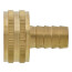 1/2" Hose Barb x 3/4" Female Hose Brass Garden Hose Swivel