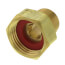 1/2" Male Pipe x 3/4" Female Hose Brass Garden Hose Swivel Adapter