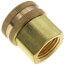3/4" Female Hose x 1/2" Female Pipe Brass Garden Hose Swivel (S11)
