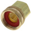 3/4" Female Hose x 1/2" Female Pipe Brass Garden Hose Swivel (S11)
