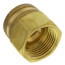 3/4" Female Hose x 3/4" Female Pipe Brass Garden Hose Swivel