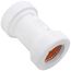 1-1/4" PVC GripLoc Coupling, 235 psi (White)