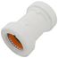 1-1/2" PVC GripLoc Coupling, 235 psi (White)