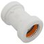 1-1/2" PVC GripLoc Coupling, 235 psi (White)