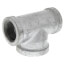 1-1/2" x 1-1/2" x 2" Galvanized Bull Head Tee