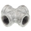 3/8" Galvanized Malleable Cross