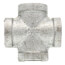 3/8" Galvanized Malleable Cross