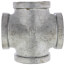 1-1/4" Galvanized Malleable Cross