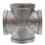 2" Galvanized Malleable Cross