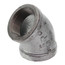 1-1/4" Galvanized Malleable 45° Elbow