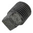 1/4" Galvanized Malleable Square Head Plug