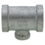 1/2" x 1/2" x 1/8" Galvanized Reducing Tee