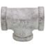 1/2" x 1/2" x 3/8" Galvanized Reducing Tee