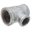 1" x 3/4" x 1/2" Galvanized Reducing Tee