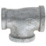 1" x 3/4" x 1" Galvanized Reducing Tee