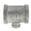 1-1/2" x 1-1/2" x 3/8" Galvanized Reducing Tee