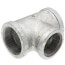 1-1/2" x 1-1/2" x 1-1/4" Galvanized Reducing Tee