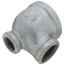 1-1/2" x 1/2" x 3/4" Galvanized Reducing Tee