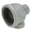 1-1/2" x 1/2" x 3/4" Galvanized Reducing Tee