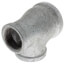1-1/2" x 3/4" x 1-1/4" Galvanized Reducing Tee